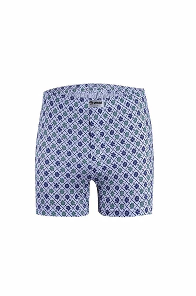 3'Lü Yıldız 35 Emprime Penye Desenli Erkek Boxer  Karışık Renk 3XL - Resim 2