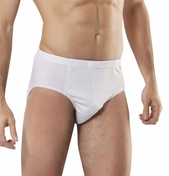 Yıldız 03 Erkek Süprem Kom Slip Külot  Beyaz 3XL