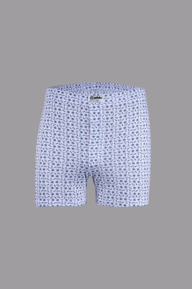 3'Lü Yıldız 35 Emprime Penye Desenli Erkek Boxer  L Karışık Renk - Resim 7