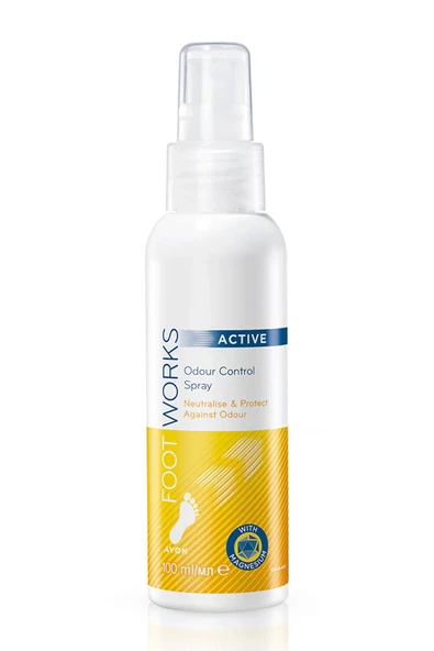 AVON Foot Works Active Ayak Koku Kontrol Spreyi 100 Ml.