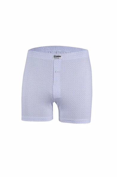 3'Lü Yıldız 35 Emprime Penye Desenli Erkek Boxer  Karışık Renk 3XL - Resim 3