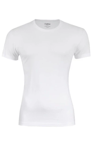 Yıldız Erkek Bambu Sıfır Yaka Kısa Kol Fanila Atlet 3'Lü Paket - 475-476  Beyaz 2XL