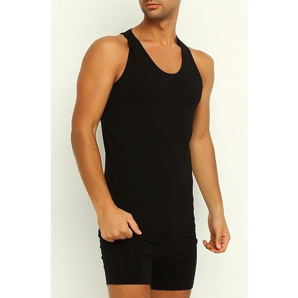 Yıldız Erkek Modal Rambo Atlet  Siyah 2XL ürün görseli