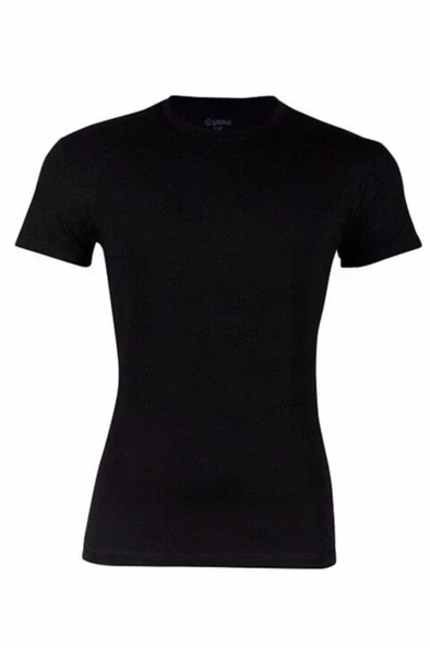 Yıldız Erkek Bambu Sıfır Yaka Kısa Kol Fanila Atlet 3'Lü Paket - 475-476  Siyah S - Resim 2