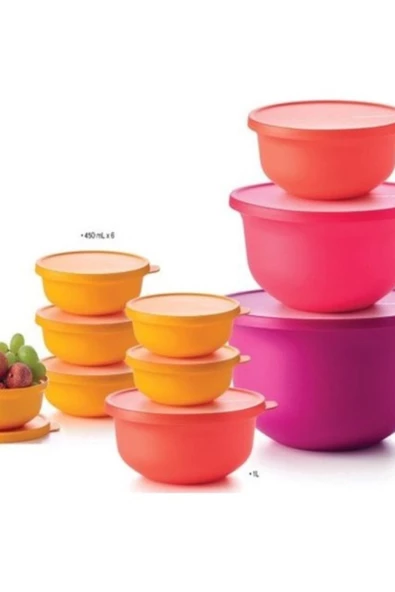 Tupperware Aloha Serisi 10' Lu Saklama Seti