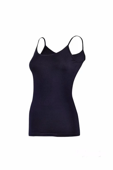 Yıldız Kadın Likralı İp Askılı Atlet 3'Lü Paket -2169-2170-2171-2172-2173-2174  XL Lacivert - Resim 11