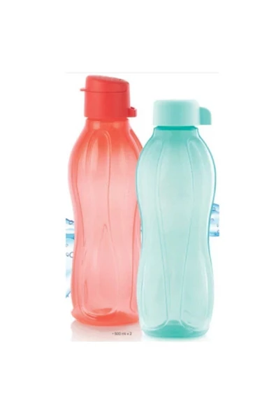 Tupperware Eko Şişe 500 Ml 2'li Set - Nar Çiçeği Ve Mint