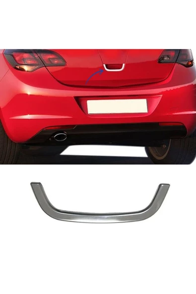 Opel Astra J Hb Krom Bagaj Açma 2010-2015 Paslanmaz Çelik