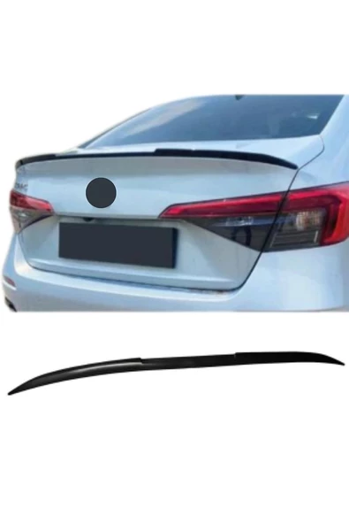 Honda Civic 2021>  Uyumlu Yarasa Spoiler Esnek Plastik 122 cm Siyah