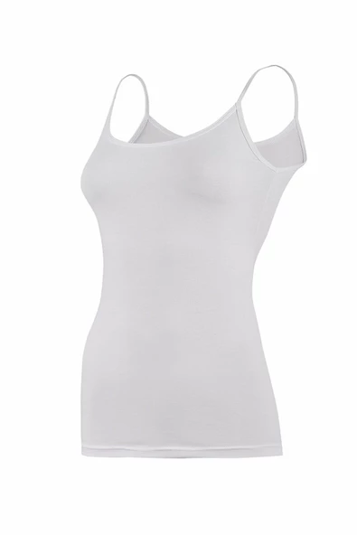 Yıldız Kadın Likralı İp Askılı Atlet 3'Lü Paket -2169-2170-2171-2172-2173-2174  Beyaz 2XL ürün görseli