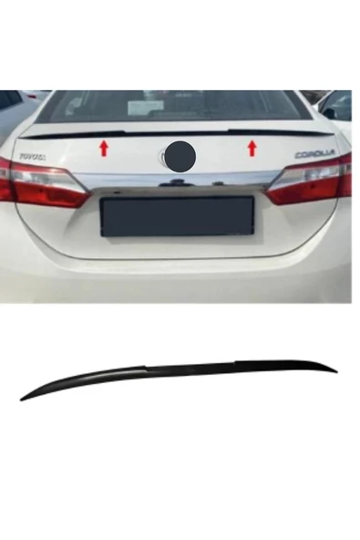 Toyota Corolla 2015> Uyumlu  Yarasa Spoiler Esnek Plastik 122 cm