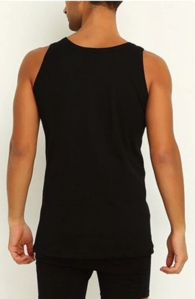 Yıldız Erkek Süprem Atlet - 135-136 - 1 Adet  Siyah 2XL - Resim 4