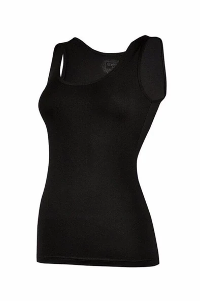 Yıldız Kadın Bambu Geniş Askılı Atlet 3'Lü Paket - 2365-2366  Siyah S - Resim 3