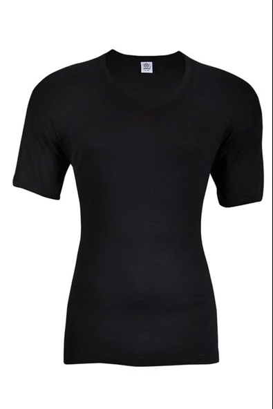 Yıldız Erkek Ribana V yaka Body Atlet - 1 Adet  Siyah M - Resim 2