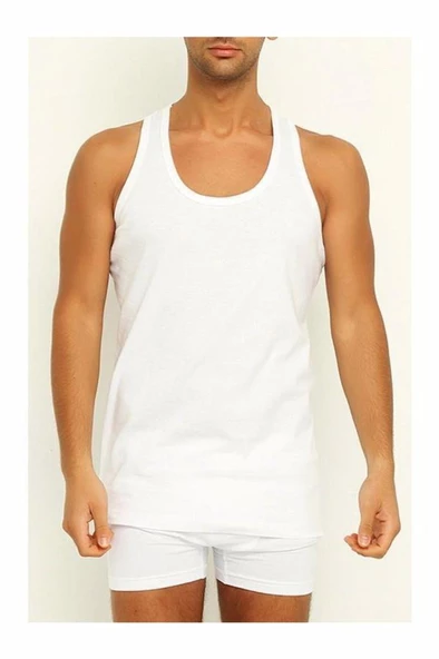 Yıldız Erkek Bambu Spor Atlet 3'Lü Paket -490-491-492  Beyaz 2XL - Resim 3