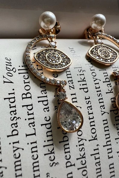 EYES DREAM ( ALTIN KAPLAMA KÜPE) - Resim 2