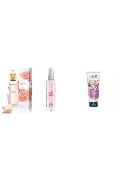 AVON Celebre Kadın Parfüm 50 Ml Edt +vücut Spreyi Seti (75 Ml El Kremi Hediyeli)