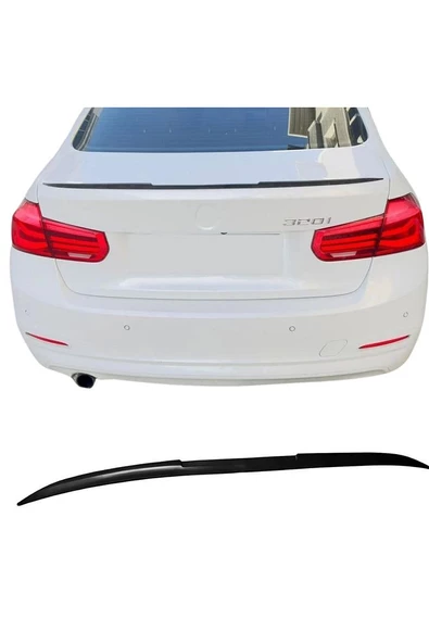 Bmw F30 2011-2018 Uyumlu Yarasa Spoiler Esnek Plastik 122 Cm Siyah