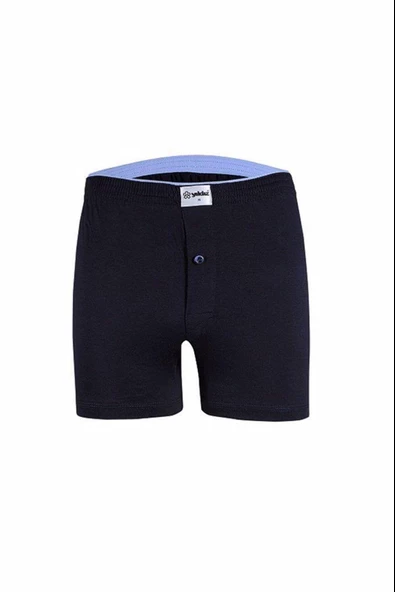 Yıldız Erkek Pamuklu Havlubel Düğmeli Boxer 43 - 3 Adet  Lacivert 2XL