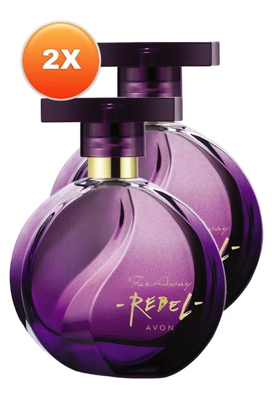 AVON Far Away Rebel Kadın Parfüm Edp 50 Ml. İkili Set