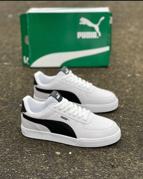 Puma caven beyaz siyah ünisex spor ayakkabı - 3