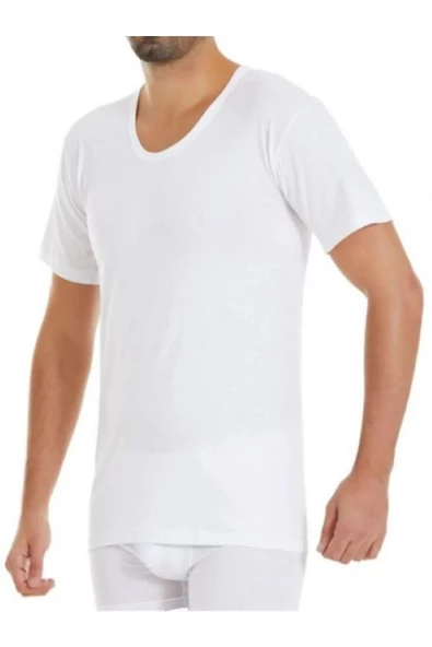 Yıldız Erkek Süprem Bisiklet Yaka Fanila Atlet 01 - 12 Adet  Beyaz 3XL - 2