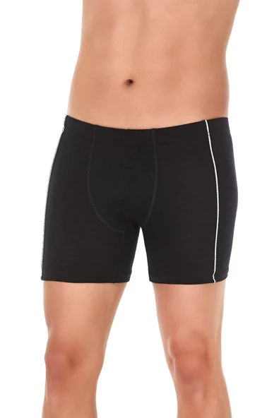 Yıldız Erkek Biyeli Modal Likralı Boxer 105 - 6 Adet  Siyah 2XL - 2