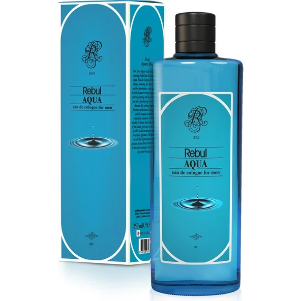 Kolonya Aqua 250 ML Cam Şişe Kolonya
