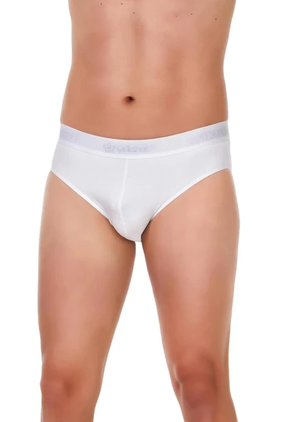 Yıldız Erkek Modal Kemer Slip Külot 65/67 - 9 Adet  Beyaz L