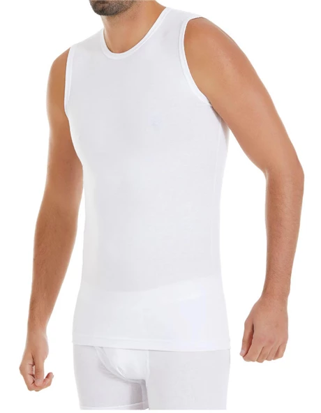 Yıldız Erkek Modal Sıfır Kol Atlet 75/76 - 6 Adet  Beyaz 2XL ürün görseli