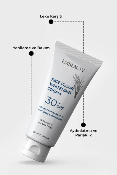 Embeauty Cilt Beyazlatıcı Aydınlatıcı Leke Karşıtı Bakım Kremi 30 Spf 100 ml - 5