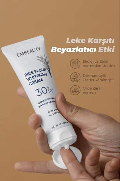 Embeauty Cilt Beyazlatıcı Aydınlatıcı Leke Karşıtı Bakım Kremi 30 Spf 100 ml - 4
