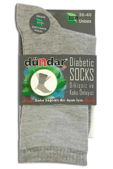Dündar Kadın Bambu Plus Diyabetik Çorap - 6 Adet  KB41111  Karışık Renk 36-40 - 5