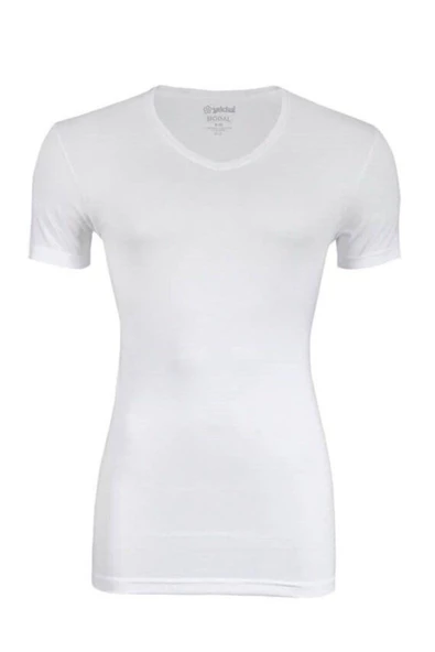 Yıldız Erkek Süper İnce Kısa Kol V Yaka Atlet - 1 Adet  Beyaz XL ürün görseli