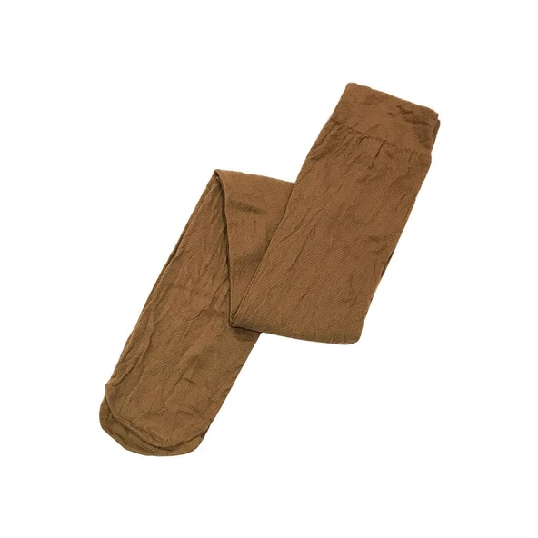 6 Adet OR-AL 70 Denye Kalın,Mus Kaçmaz Dizüstü Çorap Standart Vizon - 5