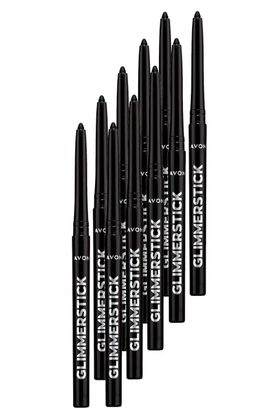 AVON Glimmersticks Asansörlü Açılıp Kapanabilen Göz Kalemi Blackest Black Onlu Set