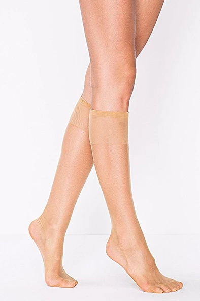 24 ADET PENTİ SÜPER İNCE 15'DEN MAT PANTOLON ÇORABI DİZ ALTI  Standart Ten - Resim 4