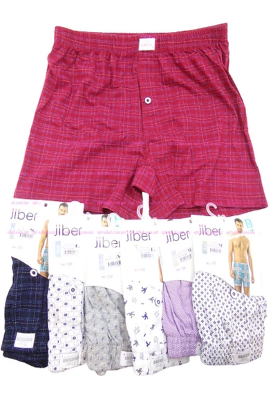 Jiber Erkek Baskılı Karışık Renk Boxer 130 - 12 Adet  L Karışık Renk - 2