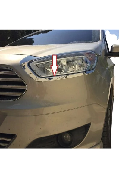 Ford Courier 2014> Far Kaşı Krom 2 Parça Uyumlu - 3