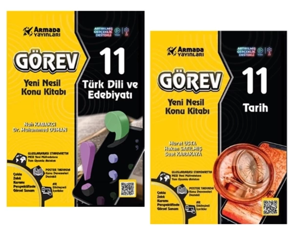 Armada 11.Sınıf Görev Türk Dili Ve Edebiyatı + Tarih Konu Kitabı Yeni Nesil ürün görseli