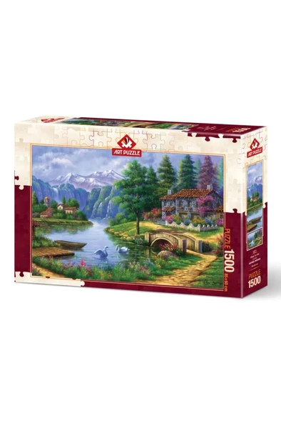 Art Puzzle Göl Köy - 1500 Parça 5371