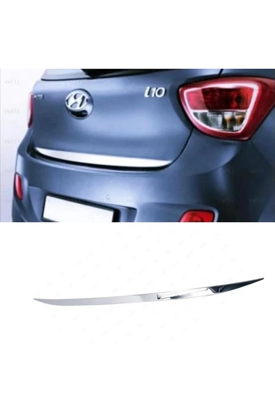 Hyundai I10 Krom Bagaj Alt Çıtası 2013 Üzeri Paslanmaz Çelik