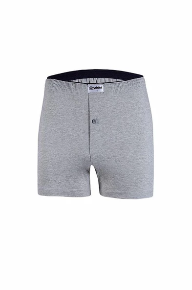 Yıldız 43 Erkek Havlubel Düğmeli Boxer  L Gri
