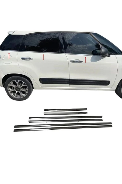 Fiat 500l Krom Cam Çıtası 6 Parça 2013> Paslanmaz Çelik