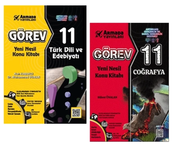 Armada 11.Sınıf Görev Türk Dili Ve Edebiyatı + Coğrafya Konu Kitabı Yeni Nesil