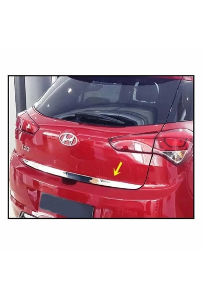 Hyundai I20 Ile Uyumlu Krom Bagaj Alt Çıtası 2014 Üzeri P. Çelik - 2