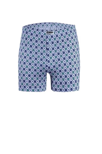 Yıldız Erkek Penye Emprime Desenli Boxer 35 - 3 Adet  Beyaz 2XL - 3