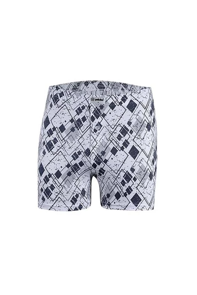 Yıldız Erkek Penye Emprime Desenli Boxer 35 - 3 Adet  Beyaz M - 6
