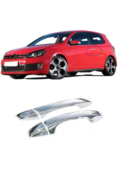 Vw Golf 6 Krom Kapı Kolu 2 Kapı 2010-2013 Arası P. Çelik