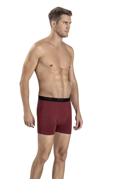 Jiber Erkek Modal Renkli Boxer 321 - 3 Adet   Bordo 2XL - 2